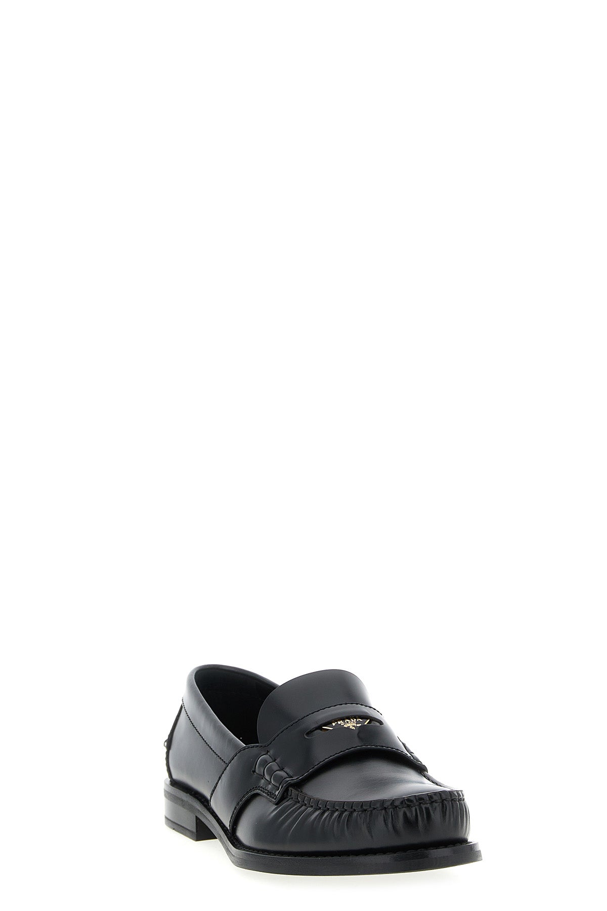 PRADA Leather loafers For Women 100% calfskin leather (Bos Taurus)