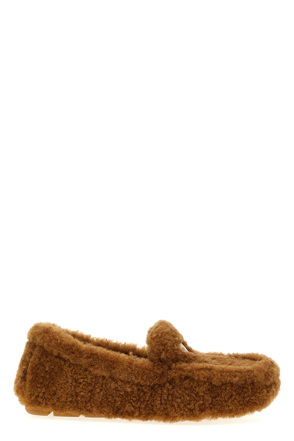 PRADA Shearling loafers For Women 100% Ovis Aries leather