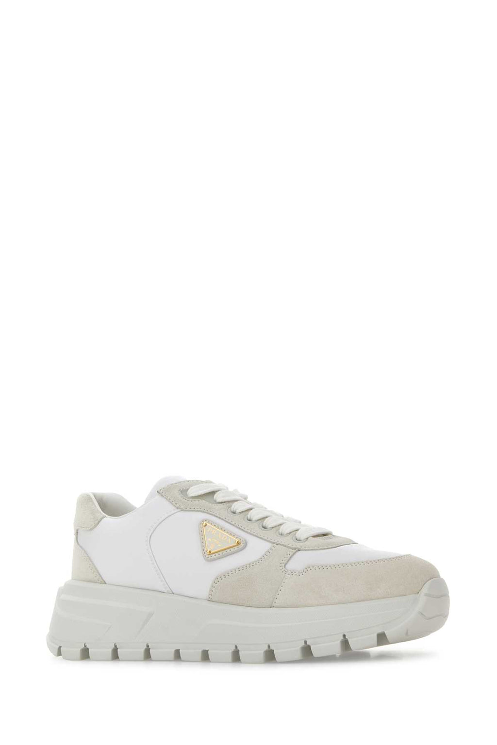 PRADA PRAX ONE For Women Exterior: 100% Leather 100% Re-Nylon Interior: 100% Leather Sole: Rubber