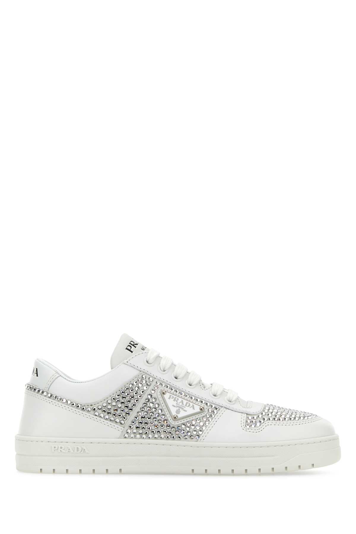 PRADA SNEAKERS For Women Exterior: 100% Leather Interior: 100% Leather Sole: Rubber