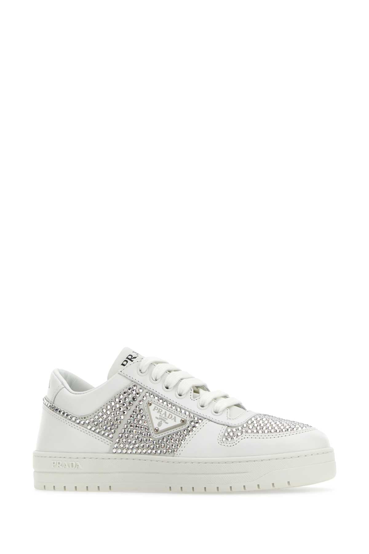 PRADA SNEAKERS For Women Exterior: 100% Leather Interior: 100% Leather Sole: Rubber