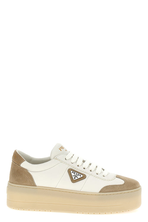 PRADA 'Downtown Bold' sneakers For Women 100% lamb leather (Ovis Aries)