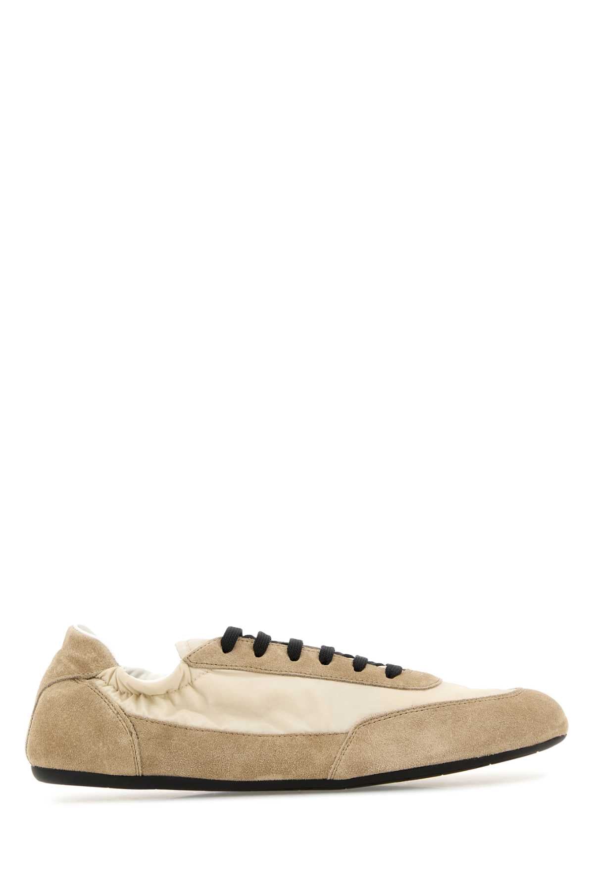 PRADA CALZATURE DONNA For Women Exterior: 100% Suede 100% Re-Nylon Interior: 100% Leather 100% Fabric Sole: Rubber
