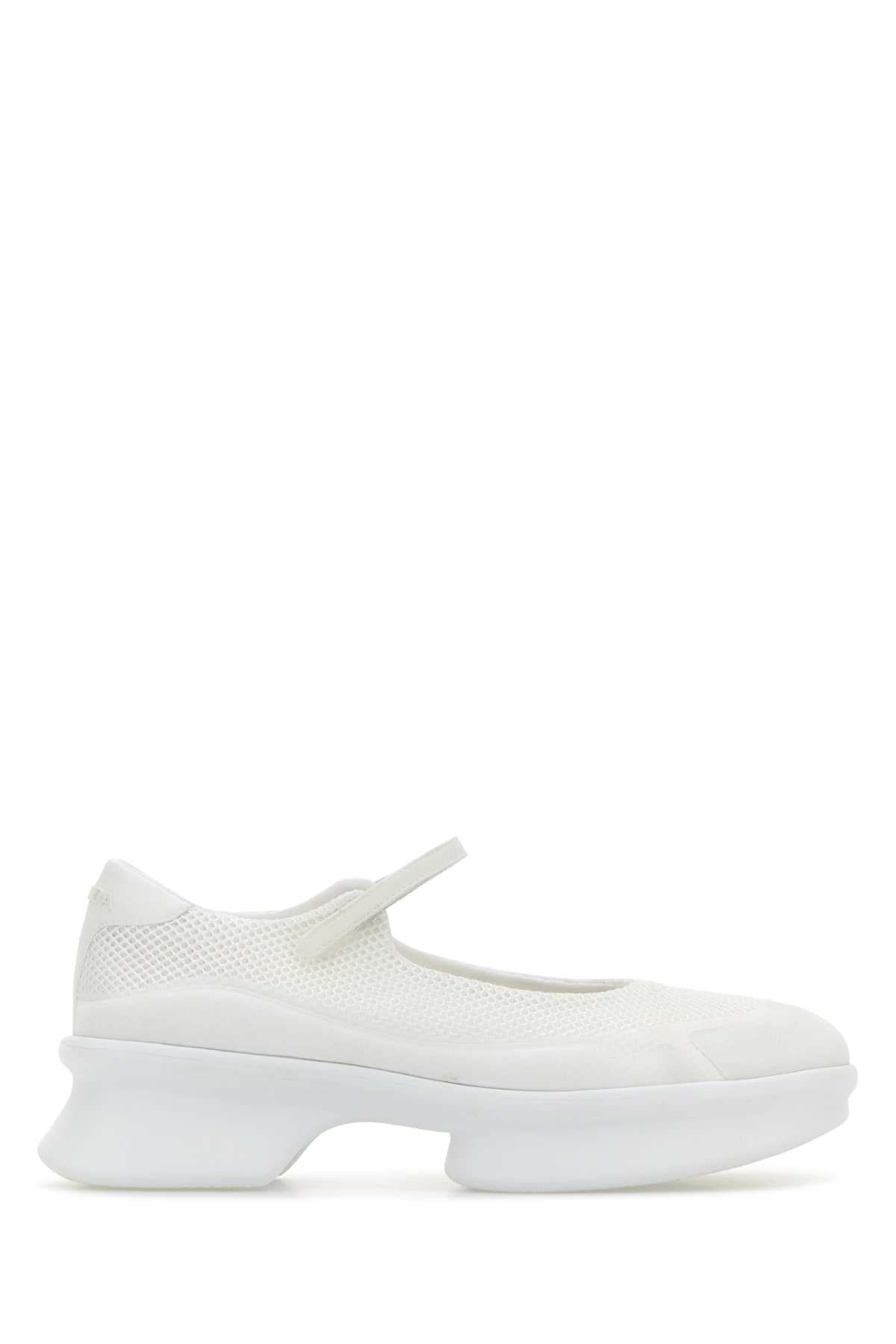 PRADA BALLERINE For Women Exterior: 100% Fabric Interior: 100% Leather 100% Fabric Sole: Rubber