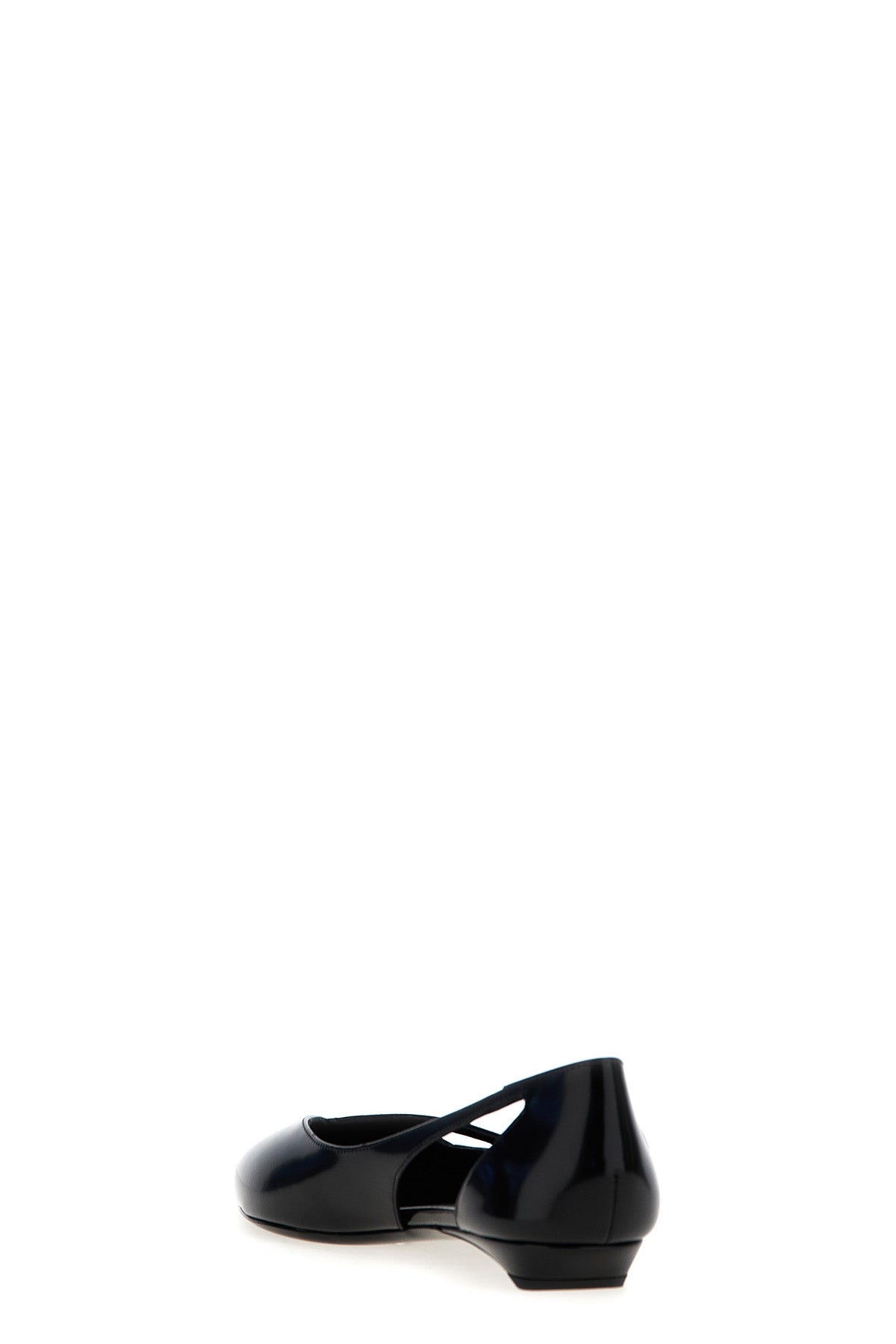 PRADA Cut-out leather ballet flats For Women 100% cow leather (bos taurus)