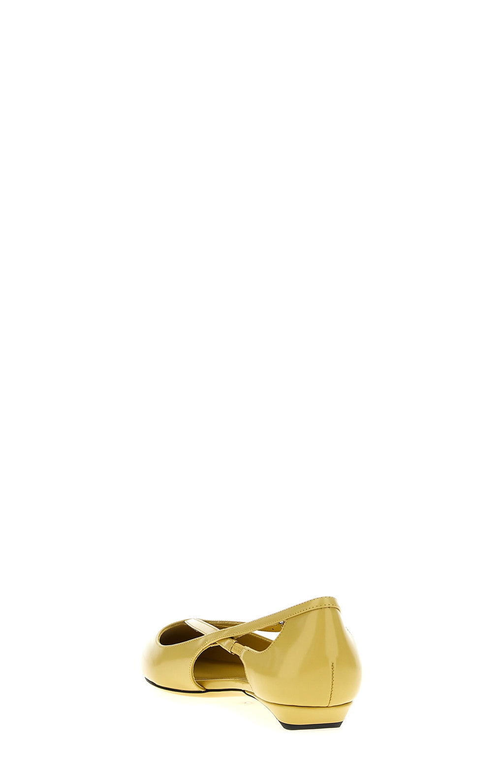 PRADA Logo leather ballet flats For Women 100% cow leather (bos taurus)