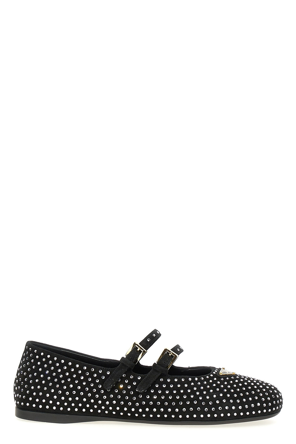 PRADA Double strap ballet flats For Women 100% goat leather (Capra Hircus Hircus)