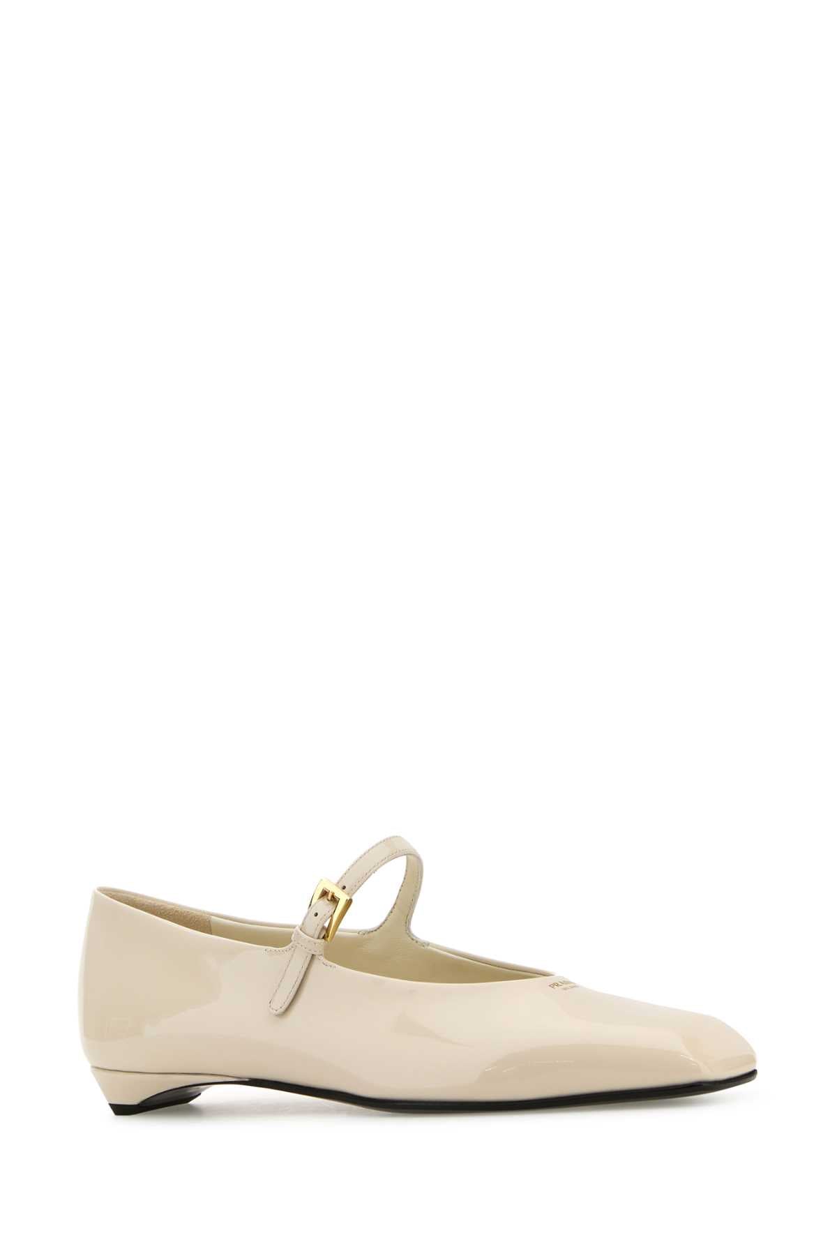 PRADA BALLERINE For Women Exterior: 100% Leather Interior: 100% Leather Sole: Leather and Rubber