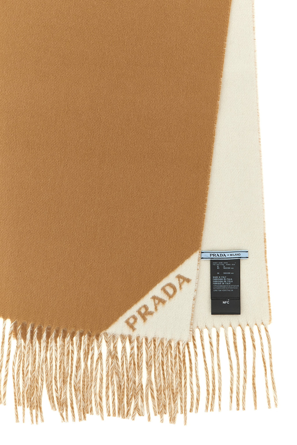 PRADA Double-sided scarf For Women 100% cashmere