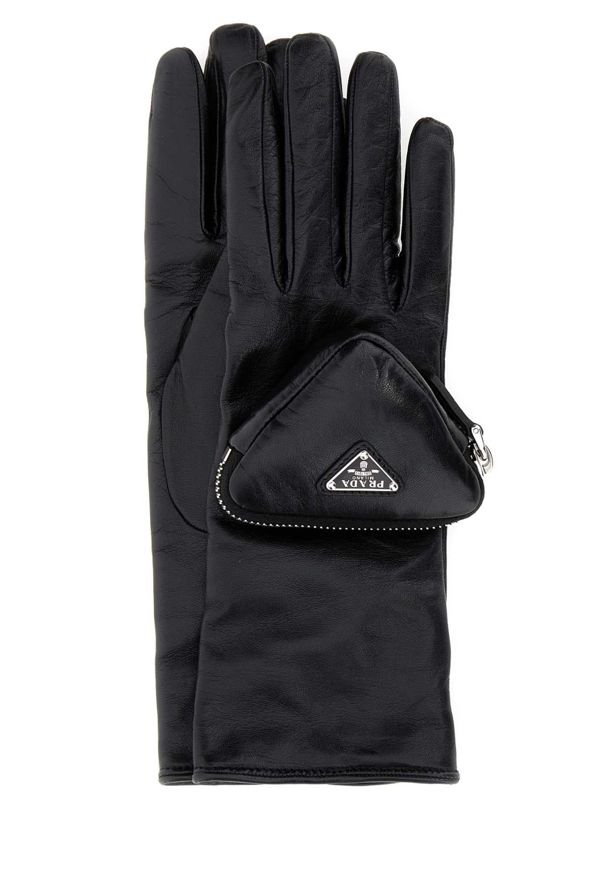 PRADA GUANTI For Women Exterior. 100% Lamb Lining: 100% Cashmere