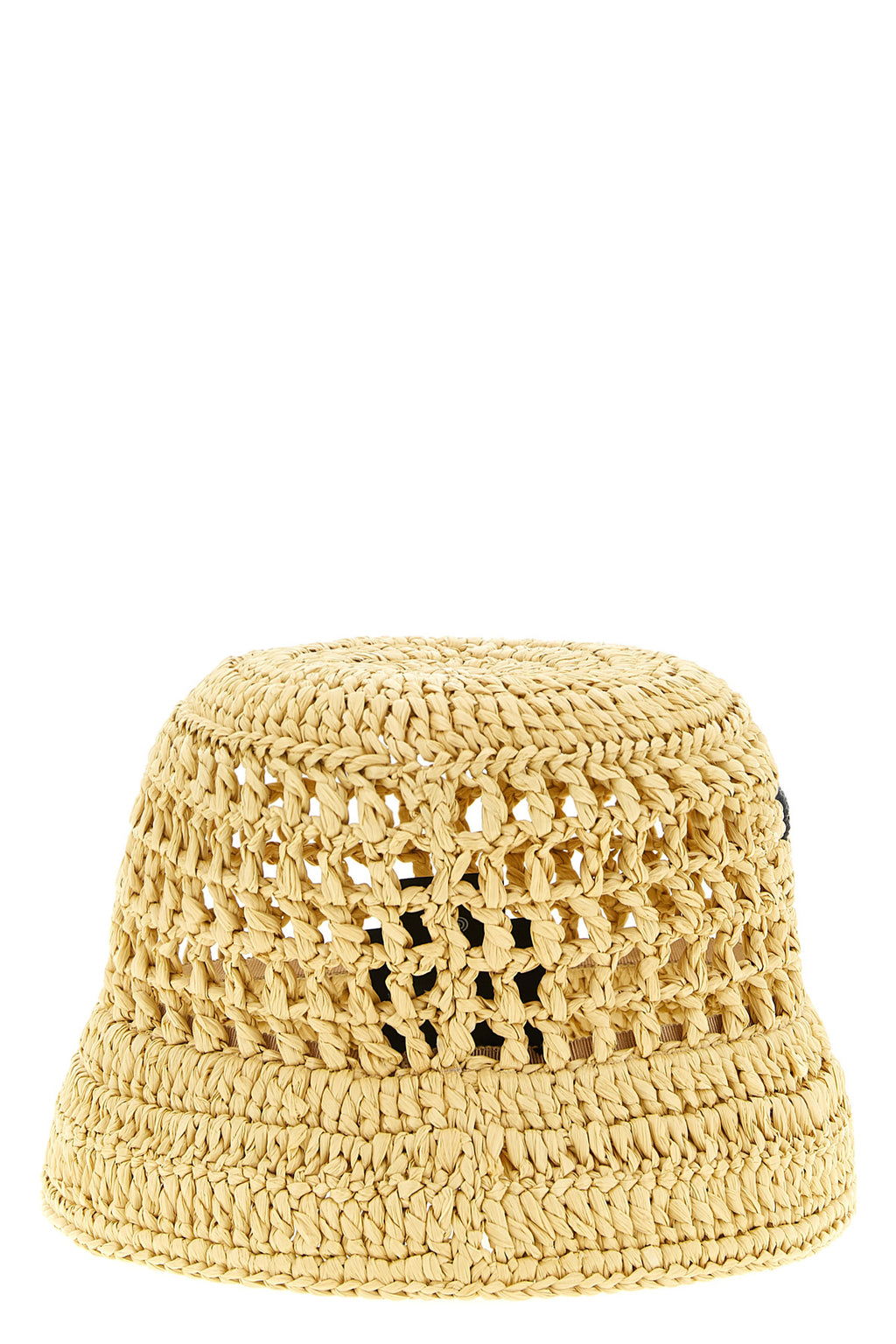 PRADA Crochet logo bucket hat For Women null