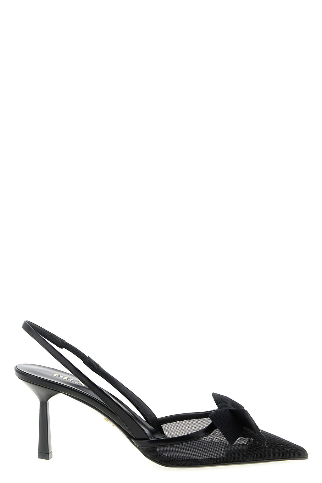 PRADA Mesh slingback with bow For Women 100% polyamide