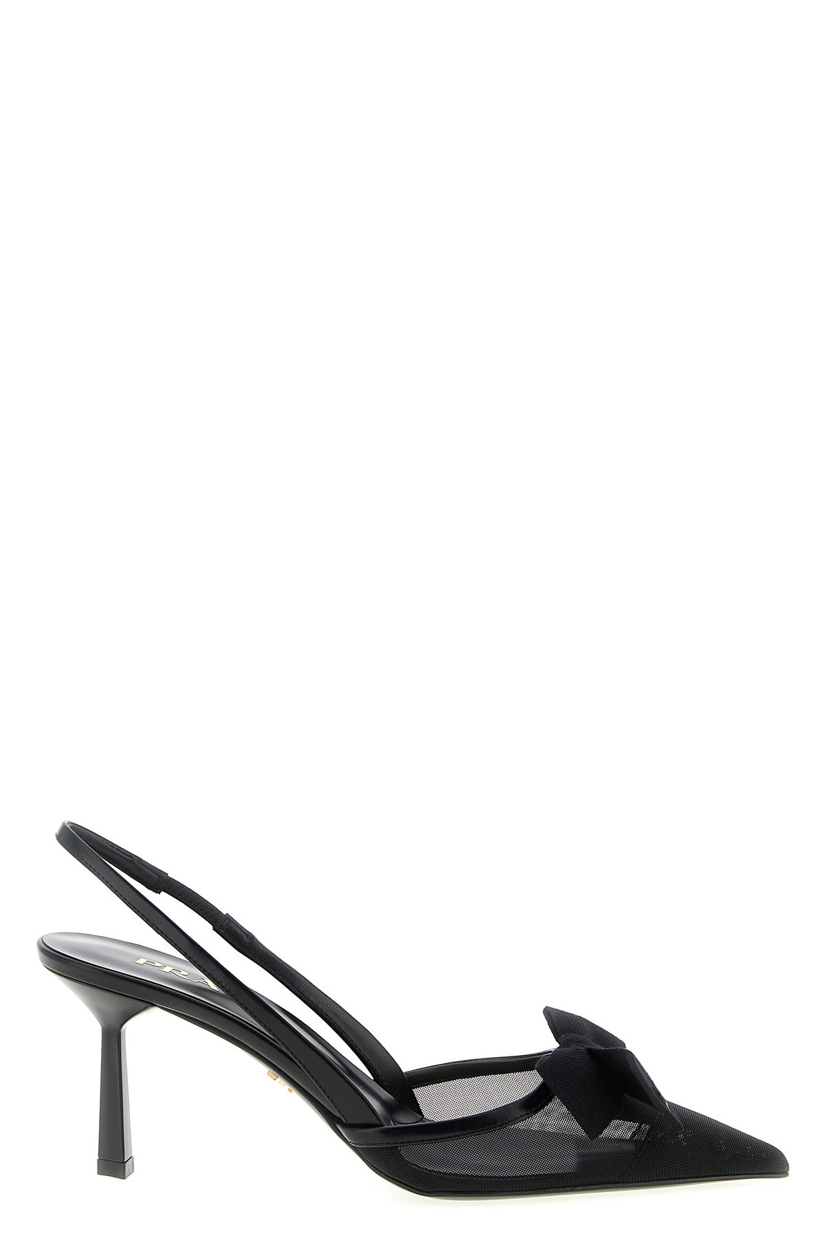 PRADA Mesh slingback with bow For Women 100% polyamide