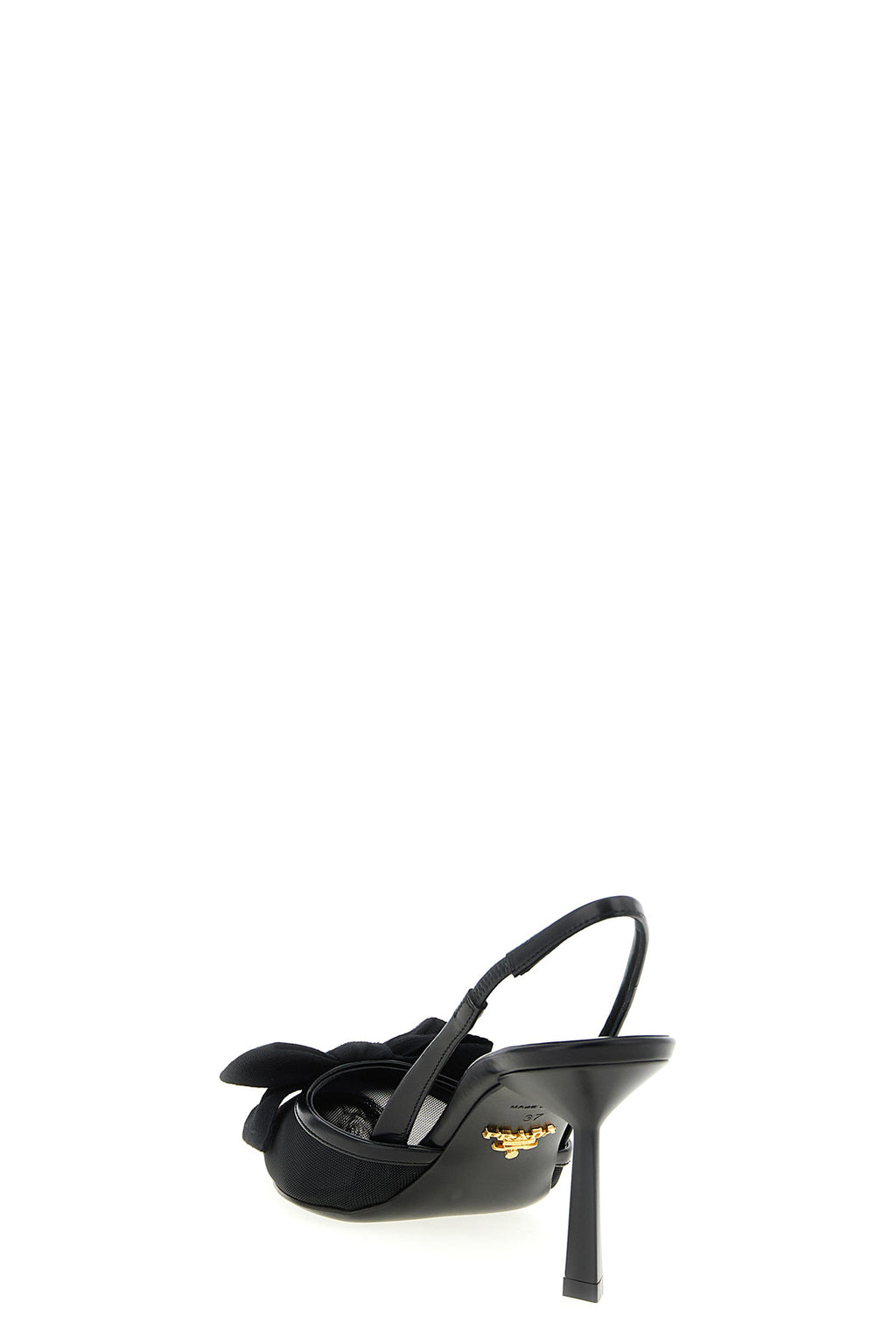 PRADA Mesh slingback with bow For Women 100% polyamide