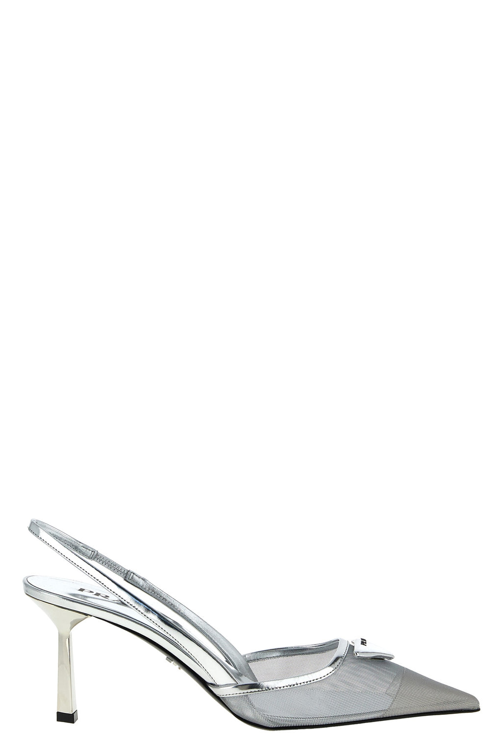 PRADA Triangle logo slingback For Women 100% polyamide