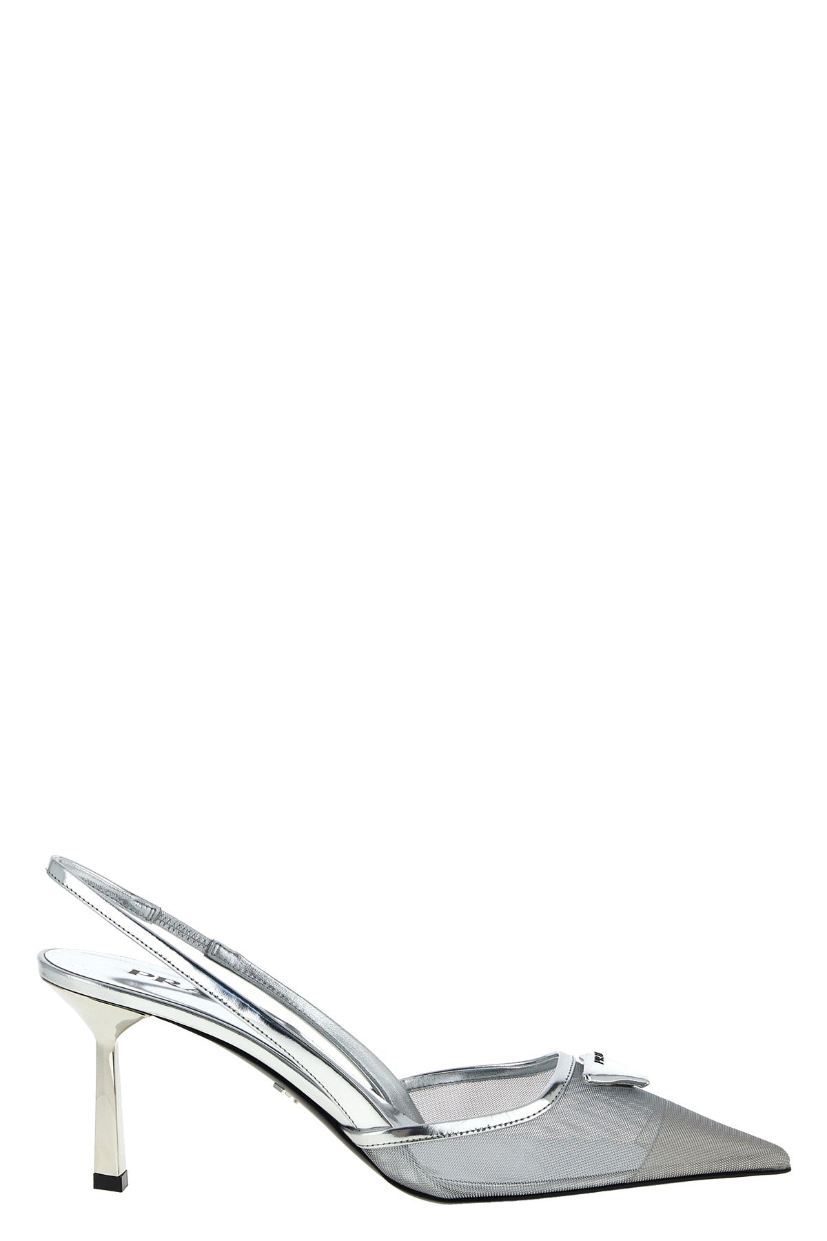 PRADA Triangle logo slingback For Women 100% polyamide