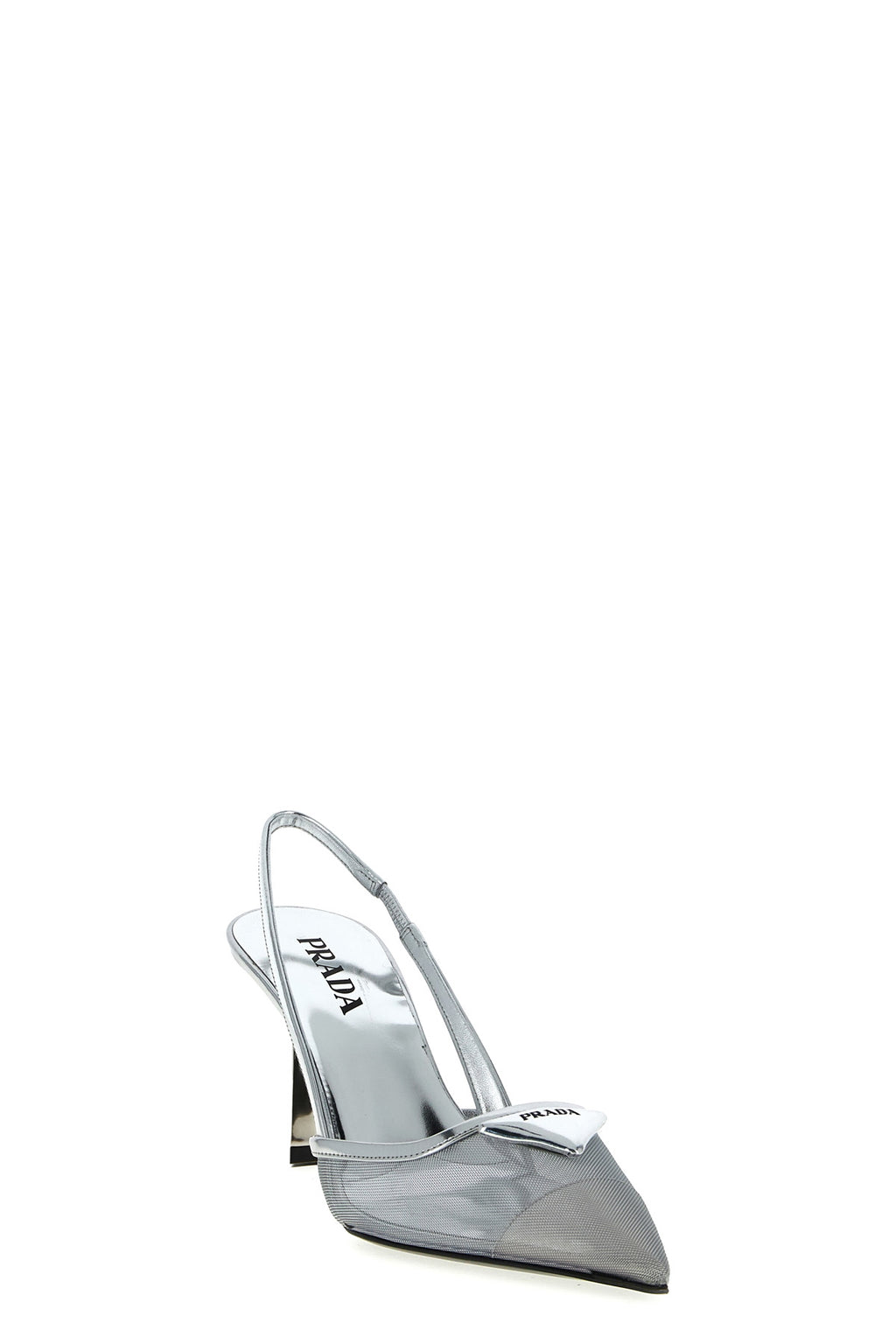 PRADA Triangle logo slingback For Women 100% polyamide