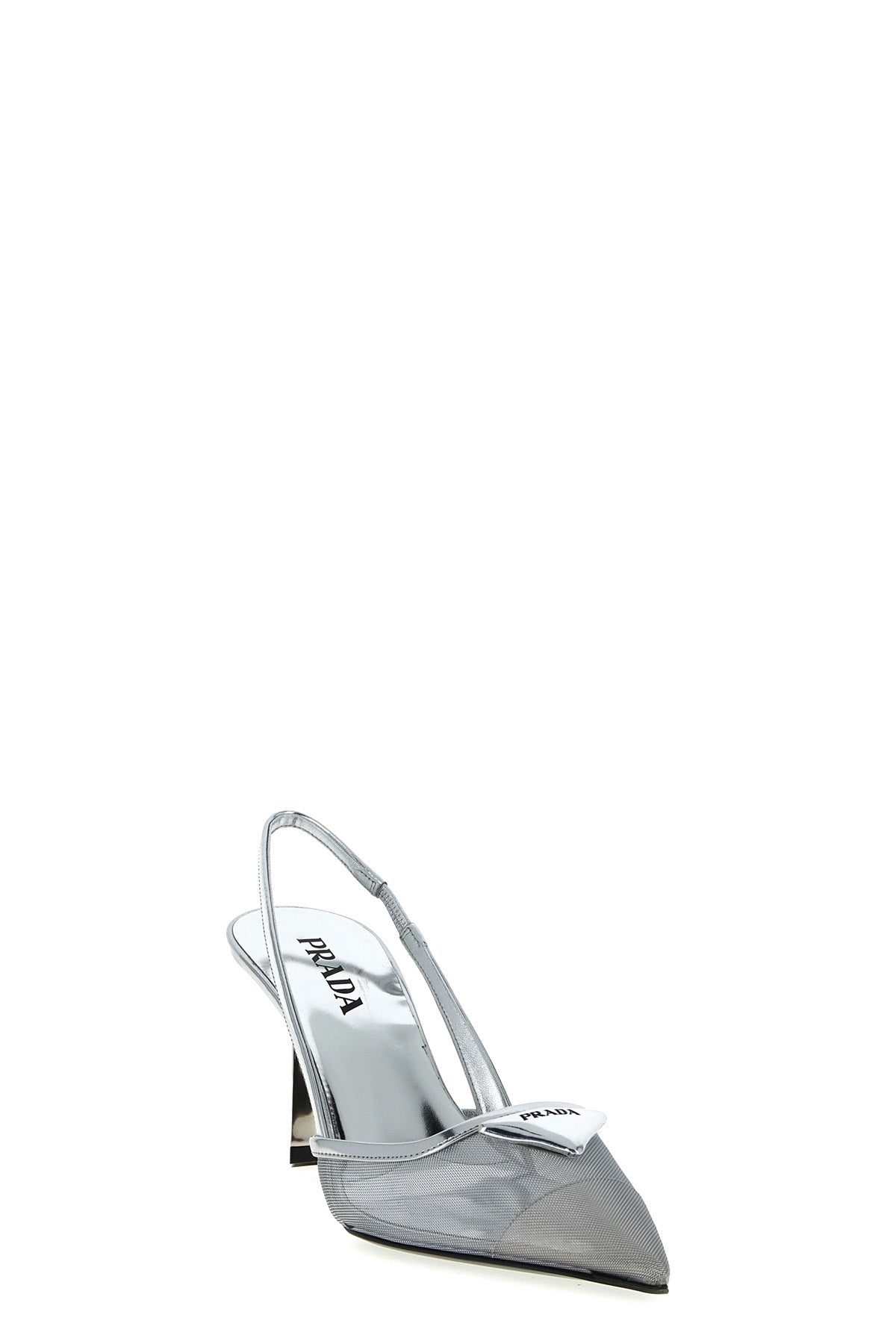 PRADA Triangle logo slingback For Women 100% polyamide