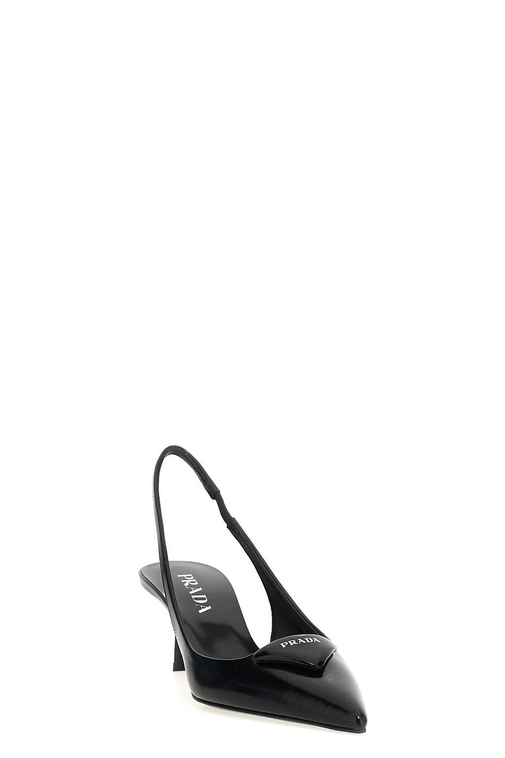 PRADA Triangle logo slingback For Women 100% cow leather (bos taurus)