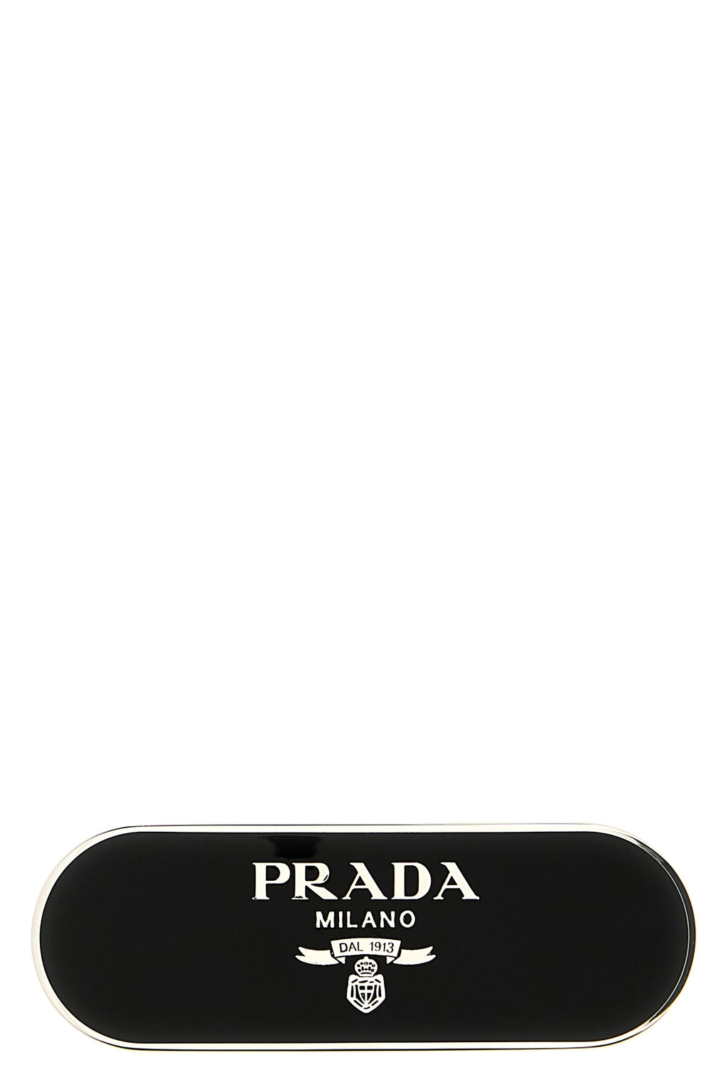 PRADA Logo hair clip For Women 100% steel