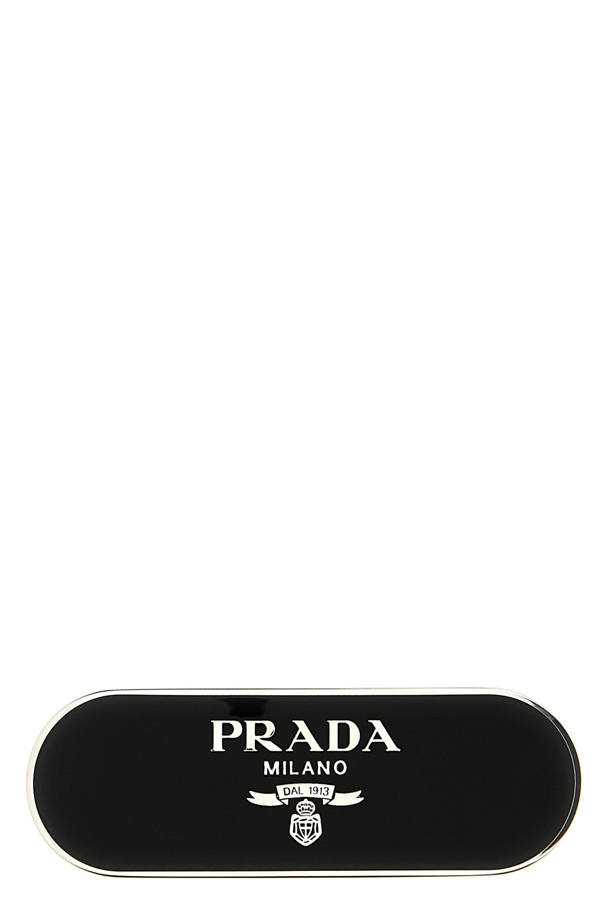 PRADA Logo hair clip For Women 100% steel