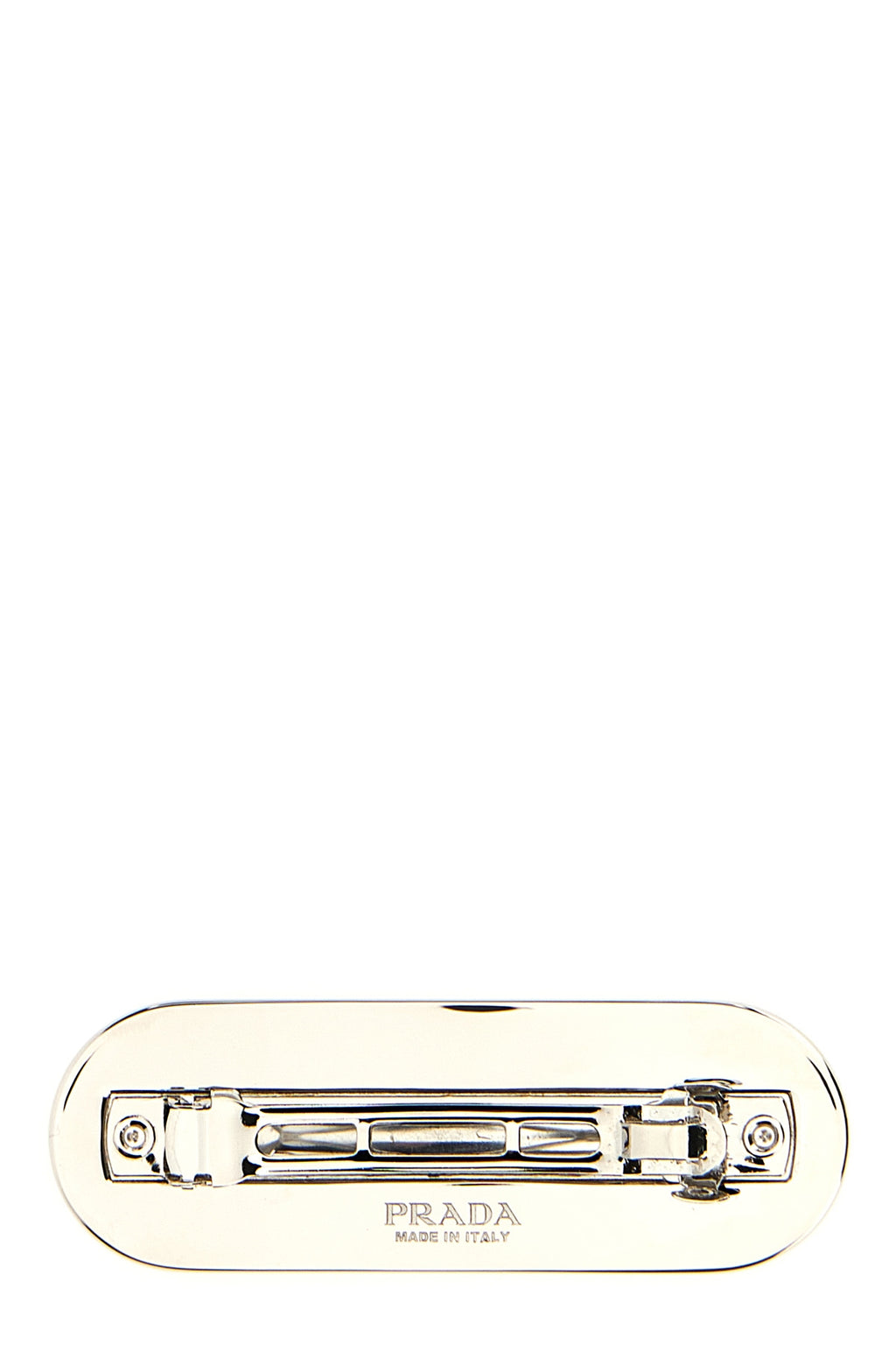 PRADA Logo hair clip For Women 100% steel