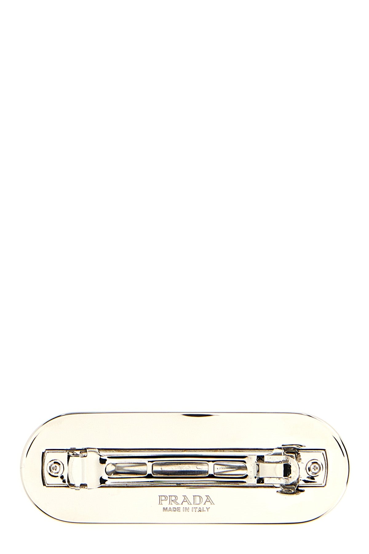 PRADA Logo hair clip For Women 100% steel