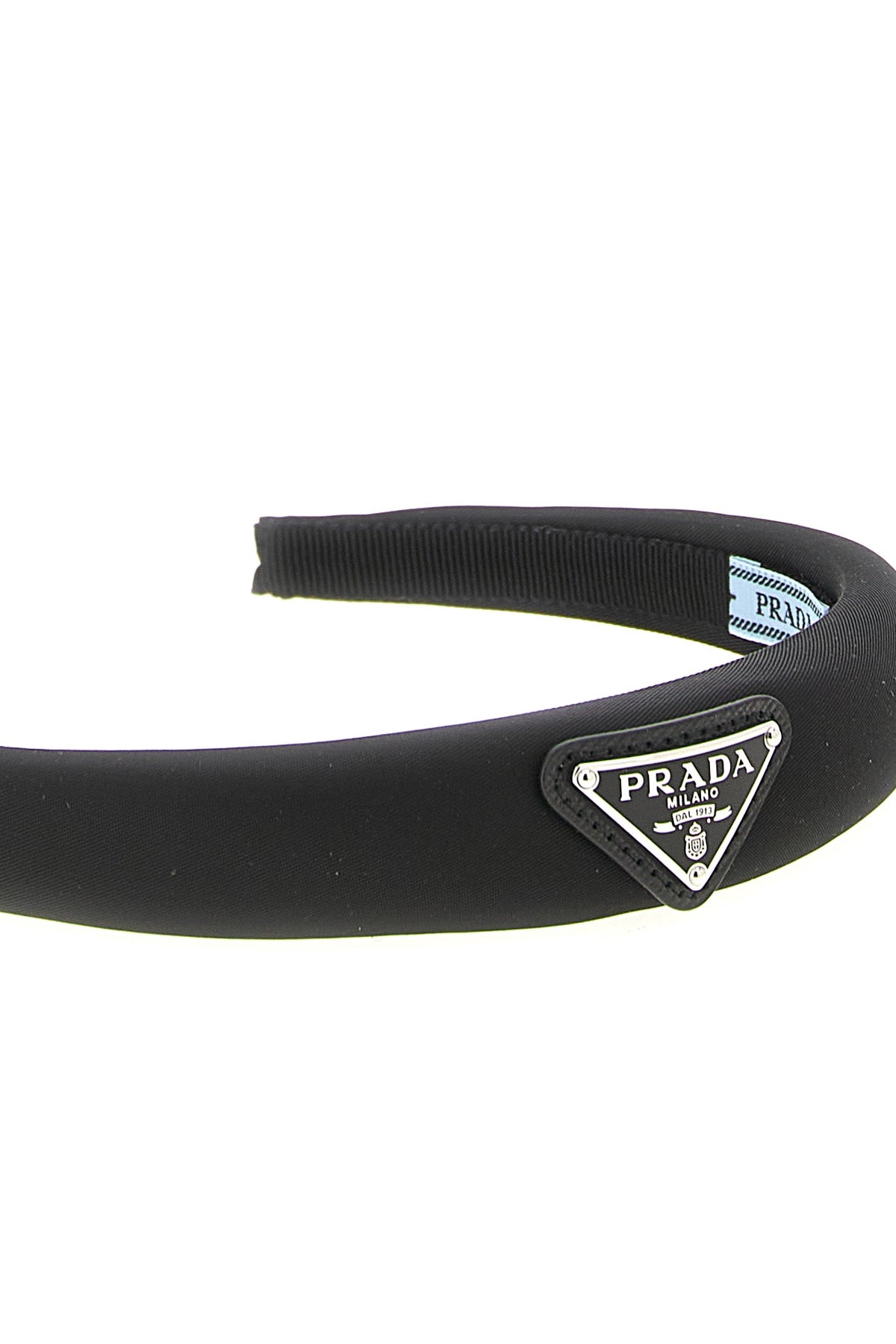 PRADA Logo headband For Women 100% recycled polyamide