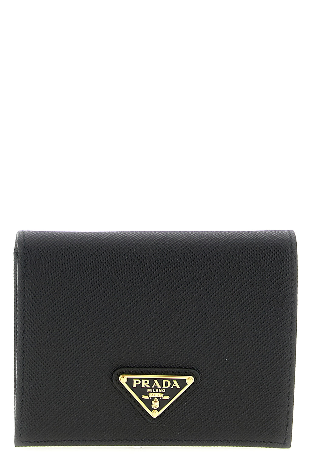 PRADA Logo leather wallet For Women 100% calfskin leather