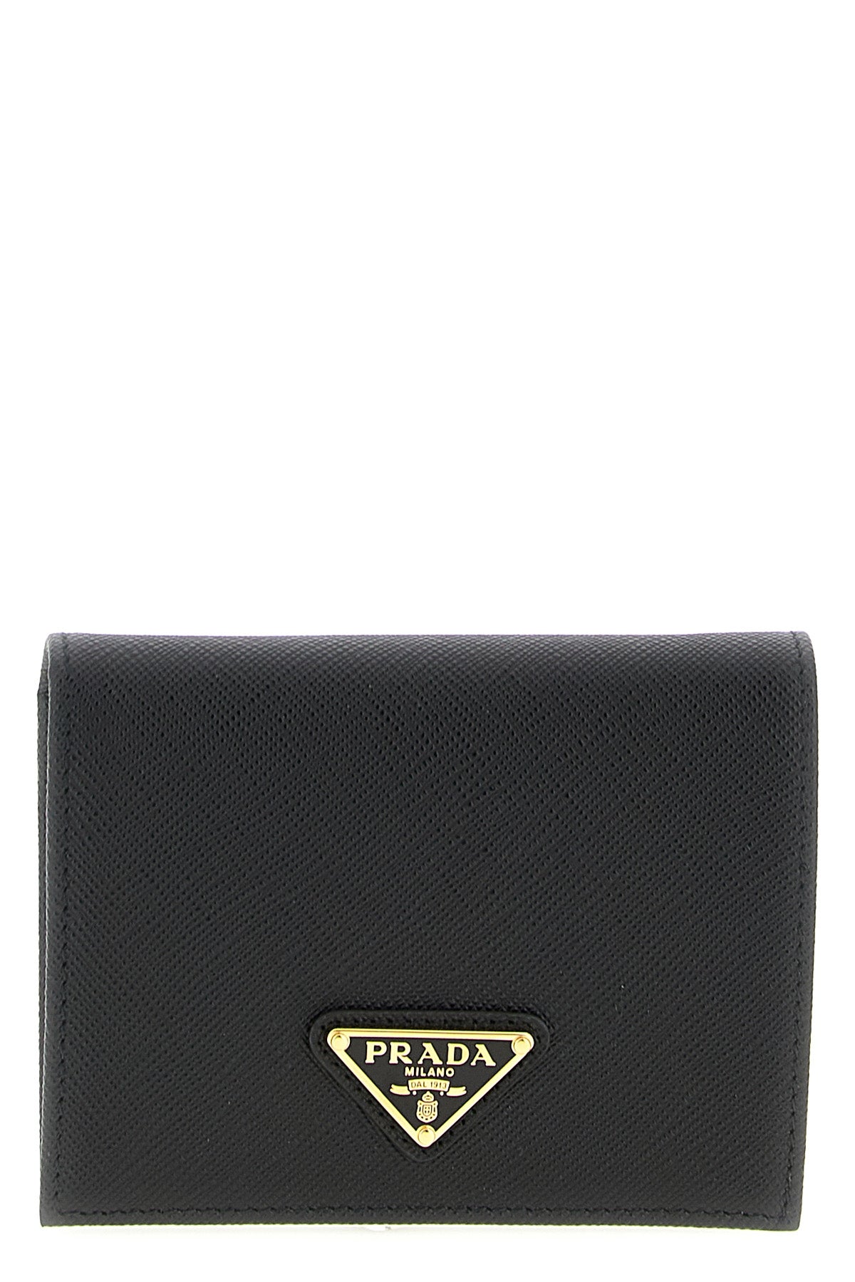 PRADA Logo leather wallet For Women 100% calfskin leather