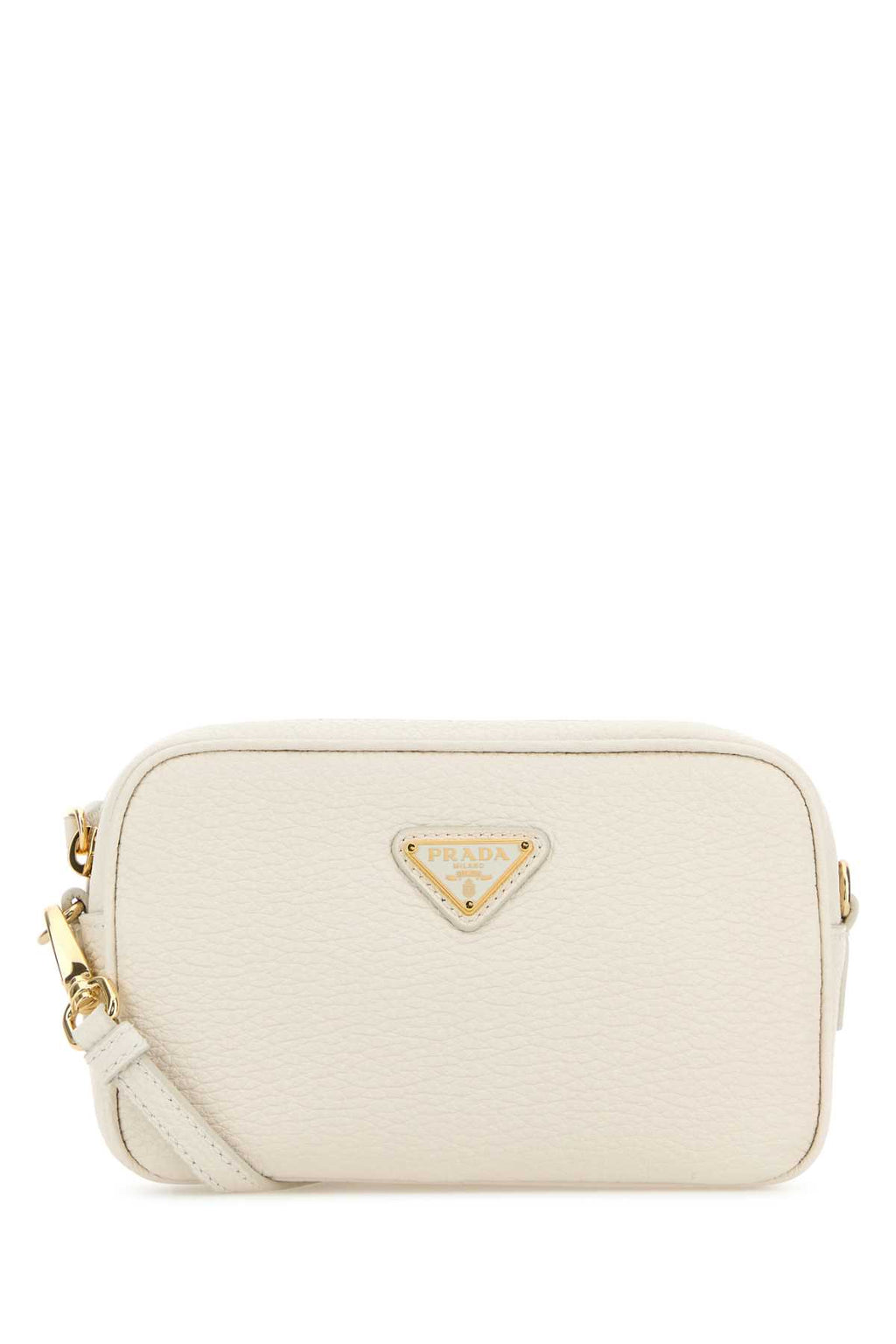 PRADA CONTENITORI For Women Exterior: 100% Leather Lining: 100% Fabric Finishing: Golden metal