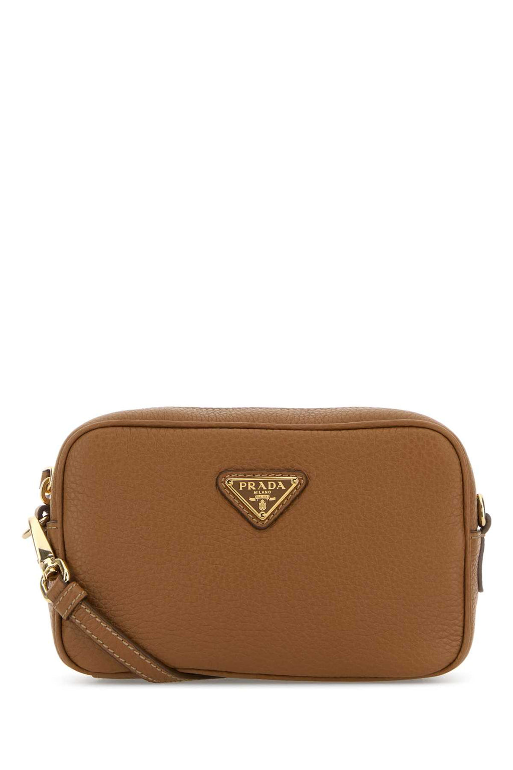 PRADA CONTENITORI For Women Exterior: 100% Leather Lining: 100% Fabric Finishing: Golden metal