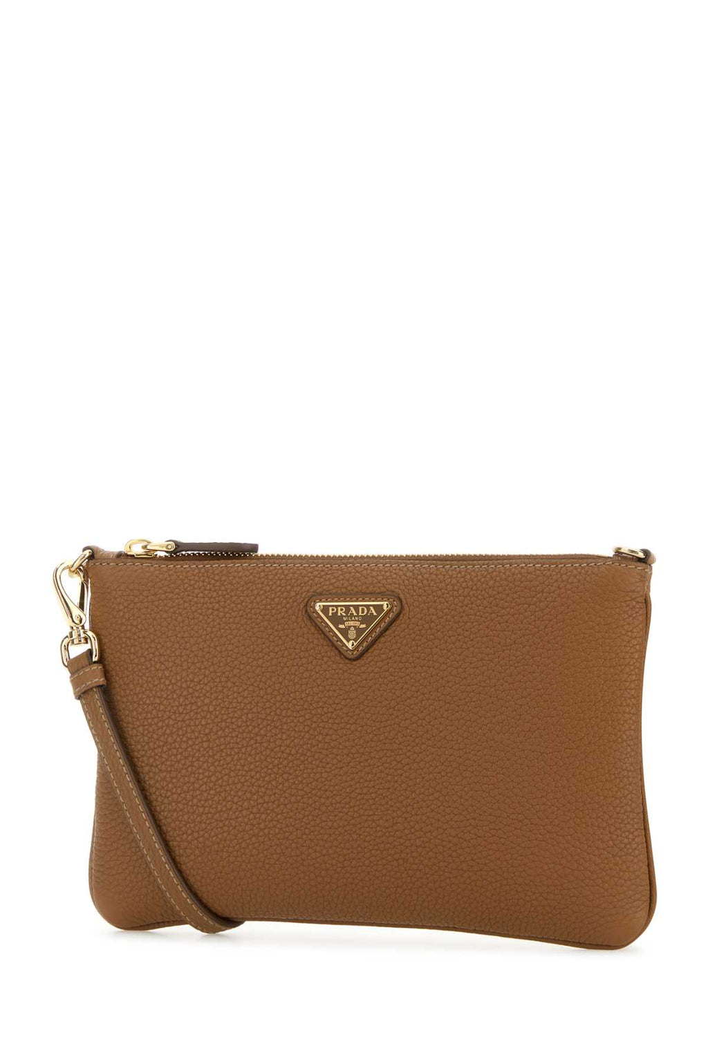 PRADA CONTENITORI For Women Exterior: 100% Leather Lining: 100% Fabric Finishing: Golden metal