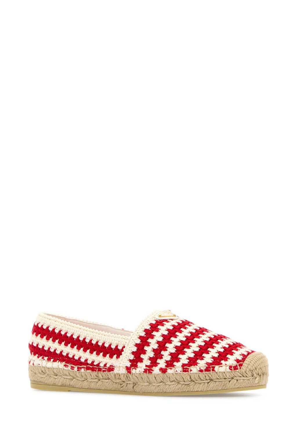 PRADA ESPADRILLAS For Women Exterior: 100% Cotton Interior: 100% Cotton 100% Cord Sole: Rubber