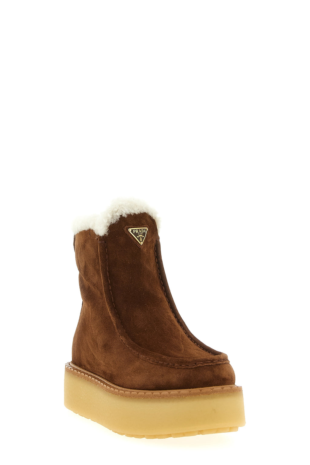 PRADA Suede ankle boots For Women 100% calfskin leather (Bos Taurus)