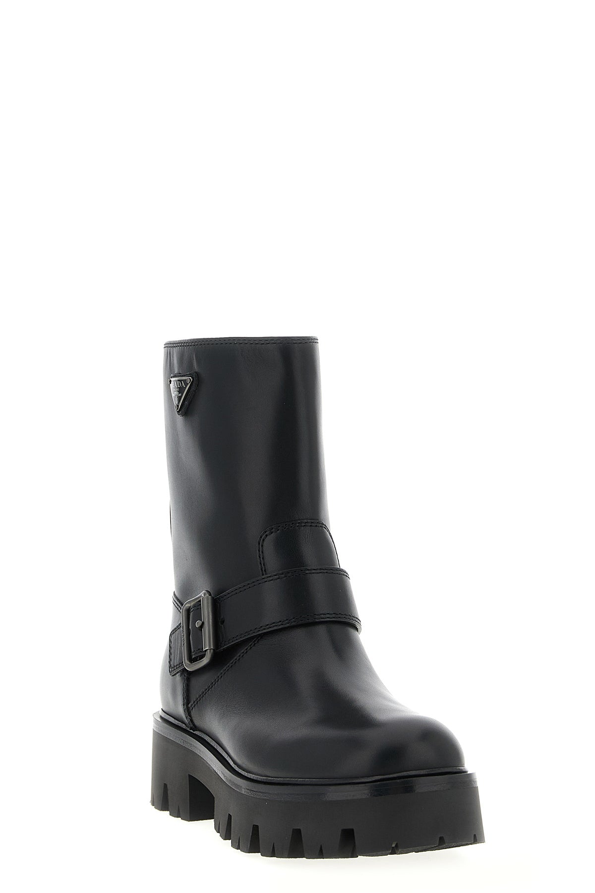 PRADA Biker boots For Women 100% calfskin leather (Bos Taurus)