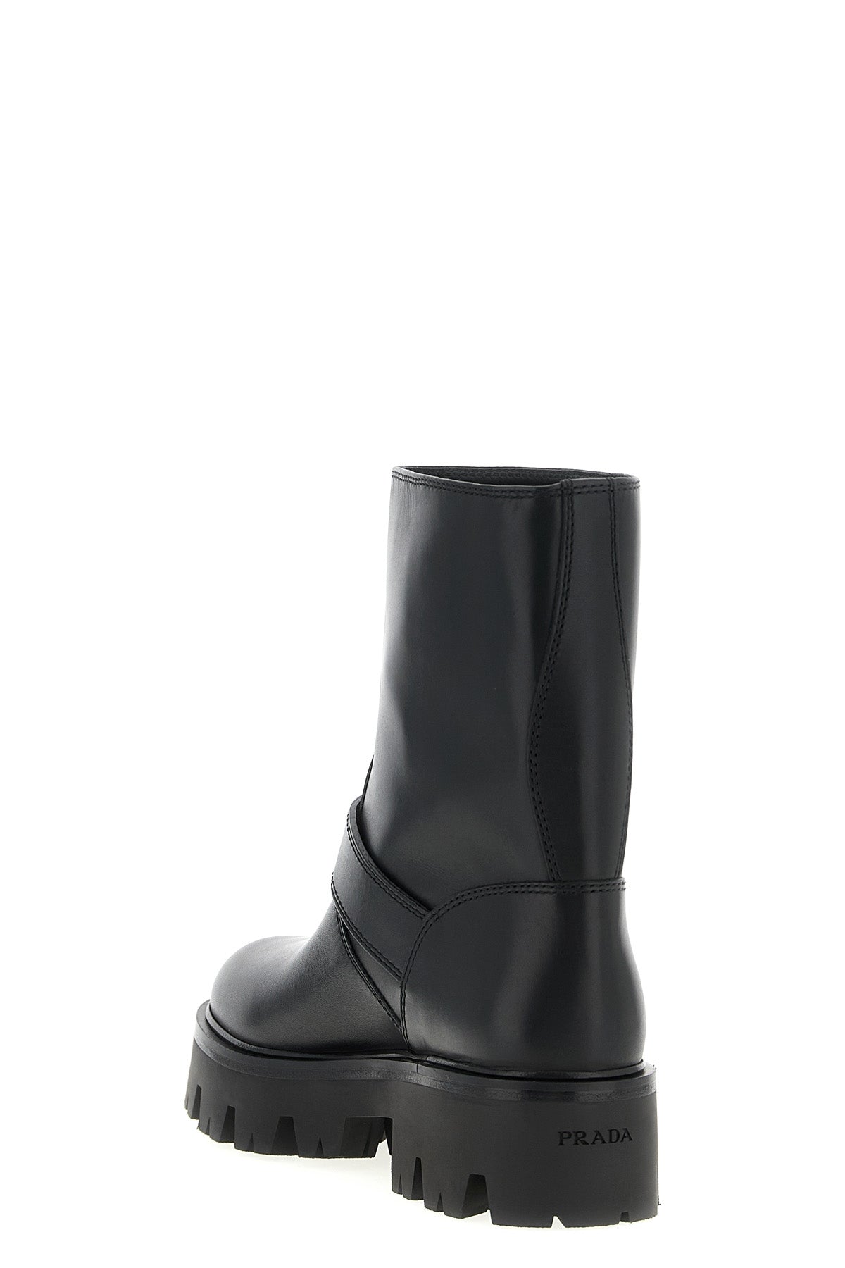 PRADA Biker boots For Women 100% calfskin leather (Bos Taurus)
