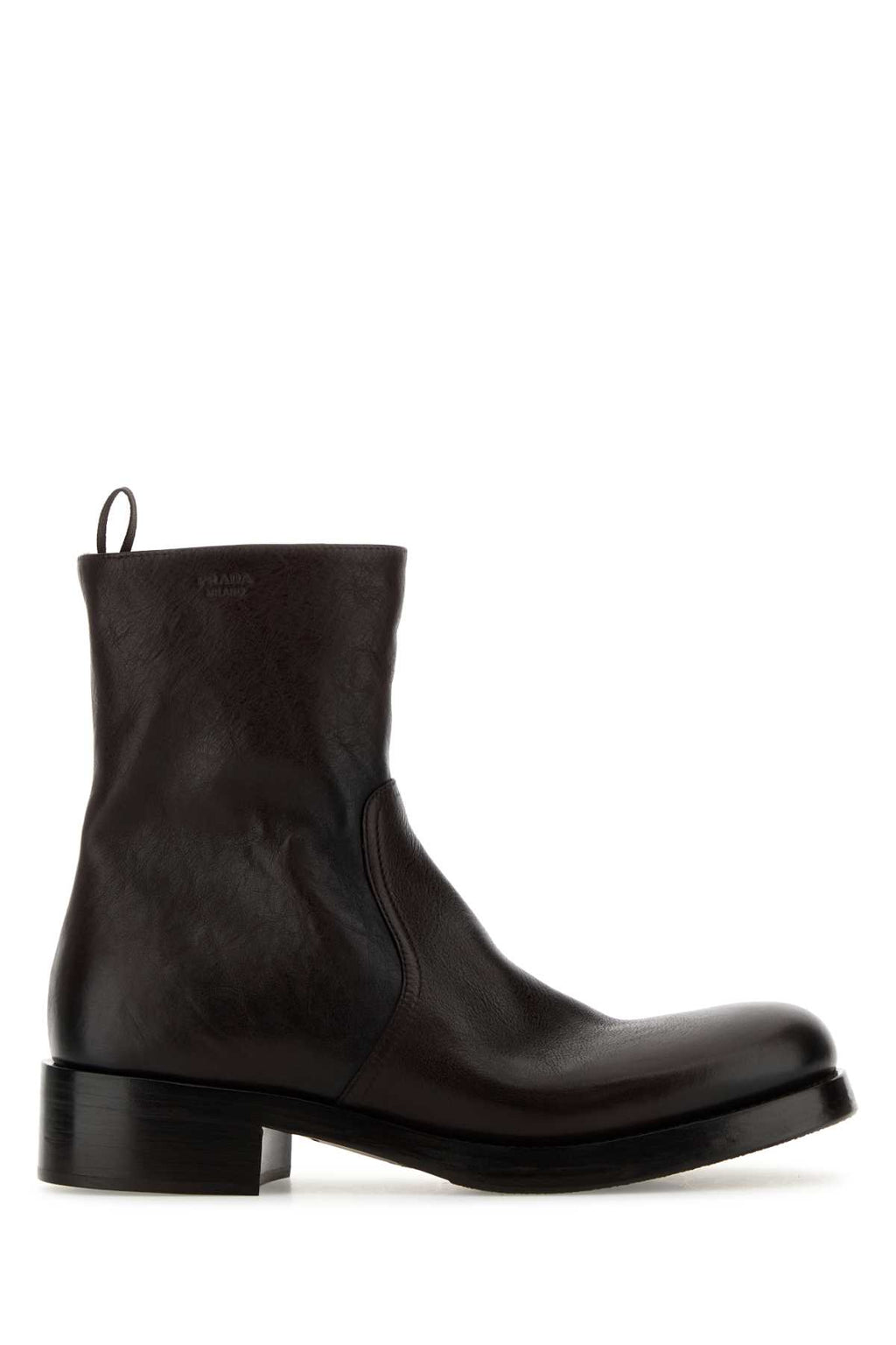 PRADA STIVALETTI For Women Exterior: 100% Leather Interior: 100% Leather Sole: Rubber