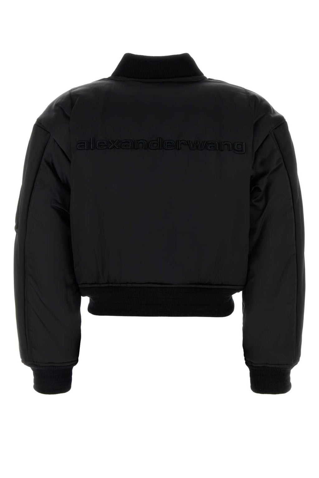 ALEXANDER WANG SHRUNKEN BOMBER JACKET W/ LOGO EMBROIDERY For Women Exterior: 100% Nylon Lining: 100% Viscose Padding: 100% Polyester