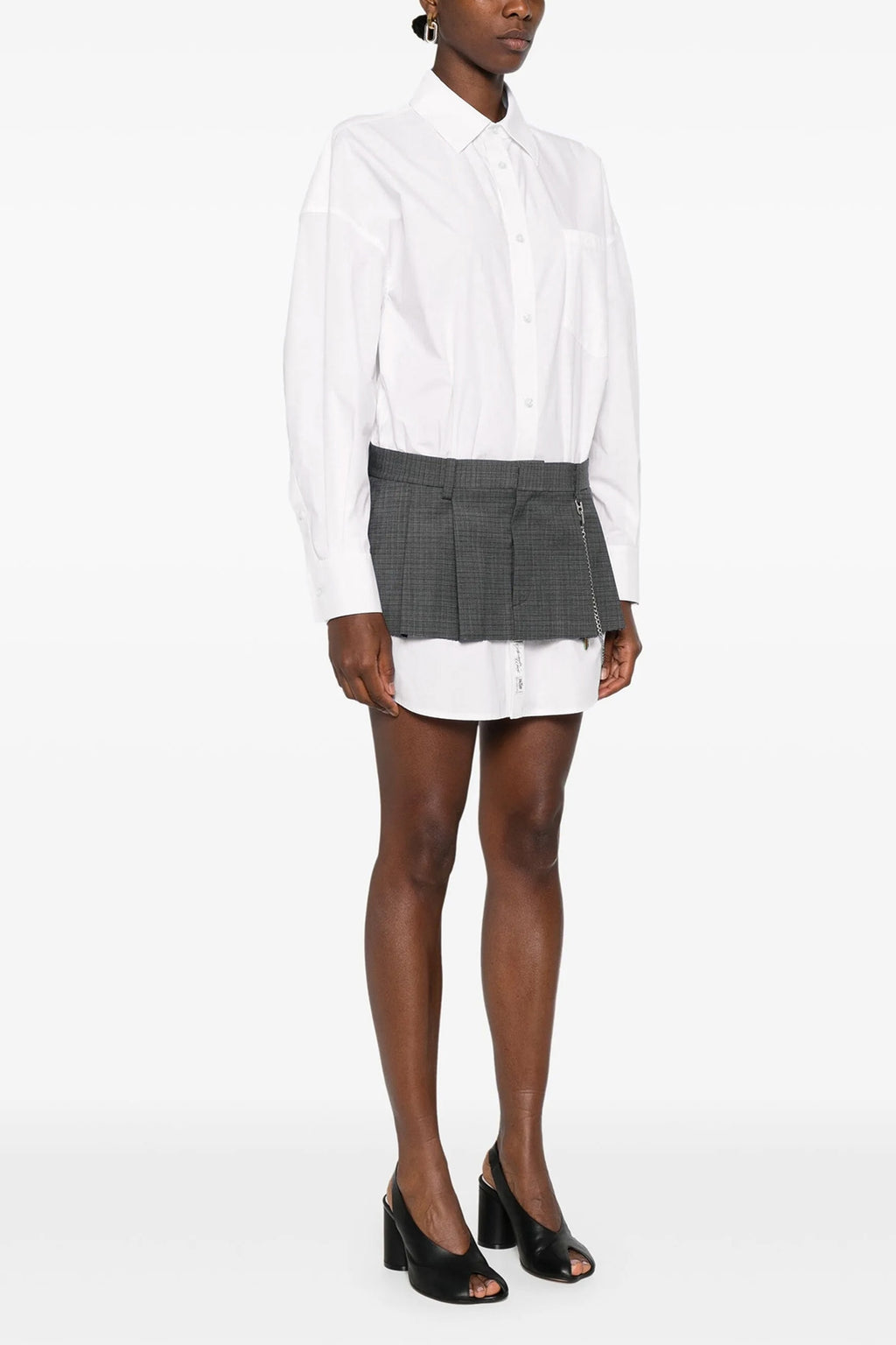 ALEXANDER WANG 'Pre-Styled Shirt Dress W Chain' dress For Women 100% cotton