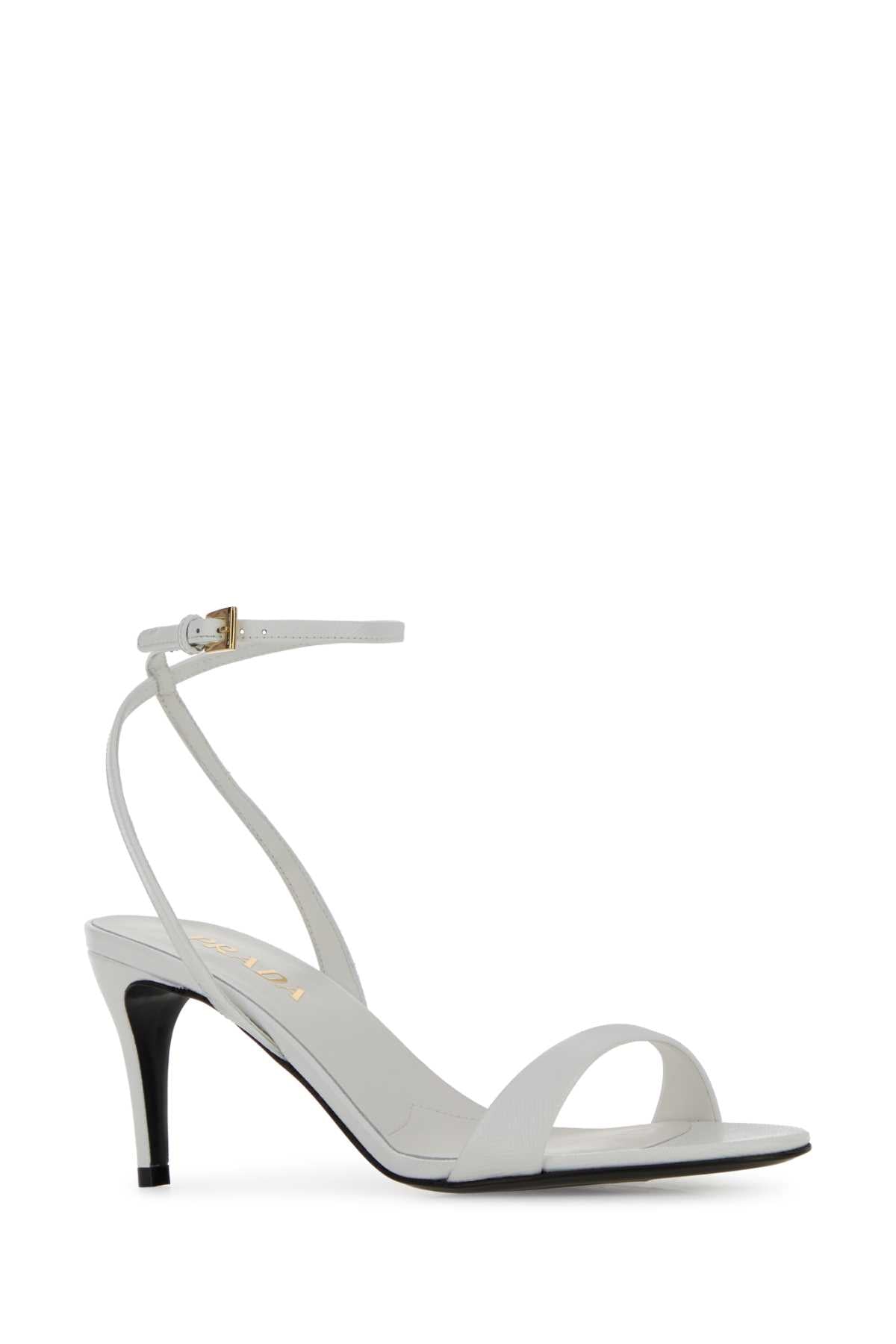 PRADA SANDALI For Women Exterior: 100% Leather Lining: 100% Leather Sole: Leather