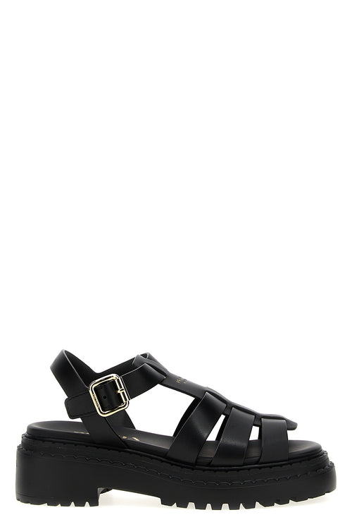 PRADA 'Monolith' sandals For Women 100% calfskin leather (Bos Taurus)