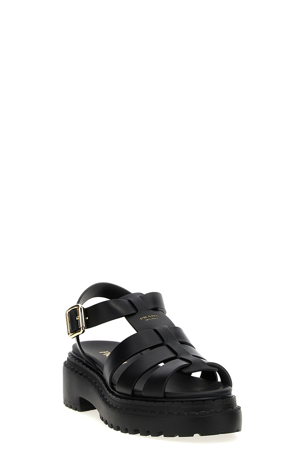 PRADA 'Monolith' sandals For Women 100% calfskin leather (Bos Taurus)