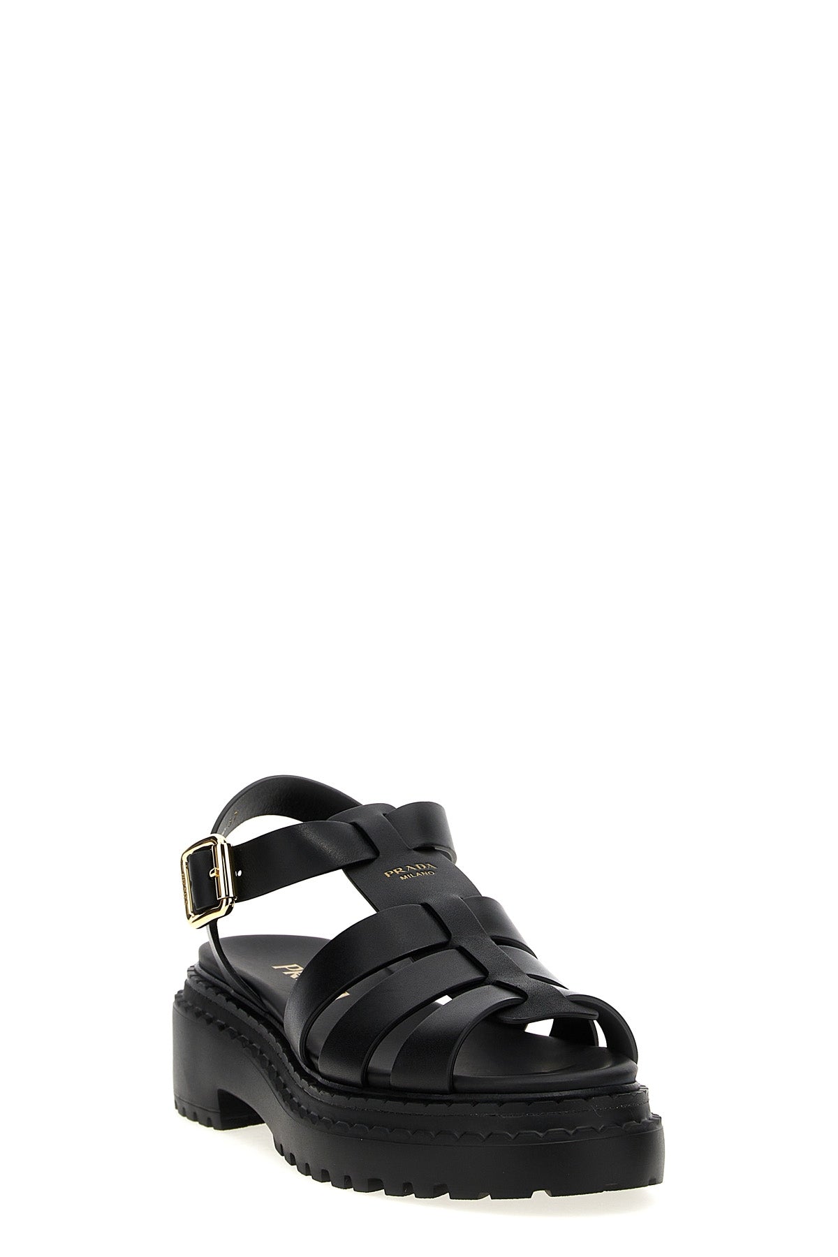 PRADA 'Monolith' sandals For Women 100% calfskin leather (Bos Taurus)