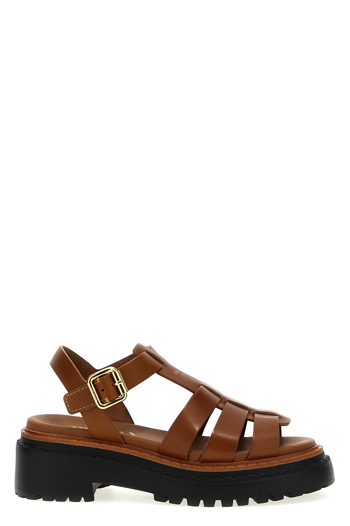 PRADA 'Monolith' sandals For Women 100% calfskin leather (Bos Taurus)
