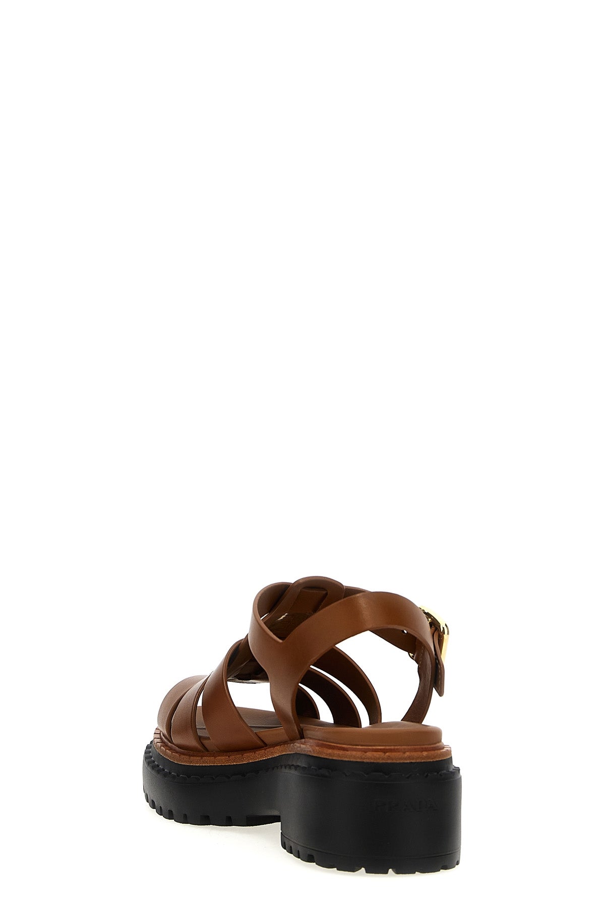 PRADA 'Monolith' sandals For Women 100% calfskin leather (Bos Taurus)