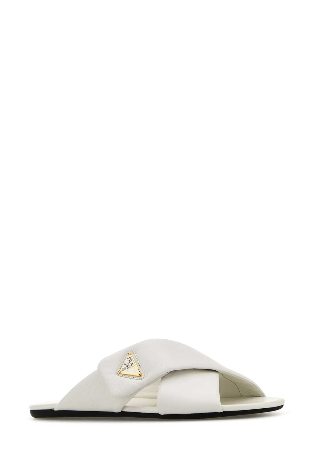 PRADA SANDALI For Women Exterior: 100% Nappa leather Interior: 100% Leather Sole: Rubber
