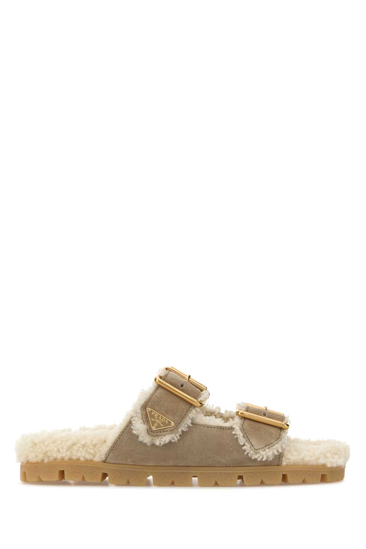 PRADA CIABATTE For Women 100%CALFLEATHER-100%OVISARIESARIES