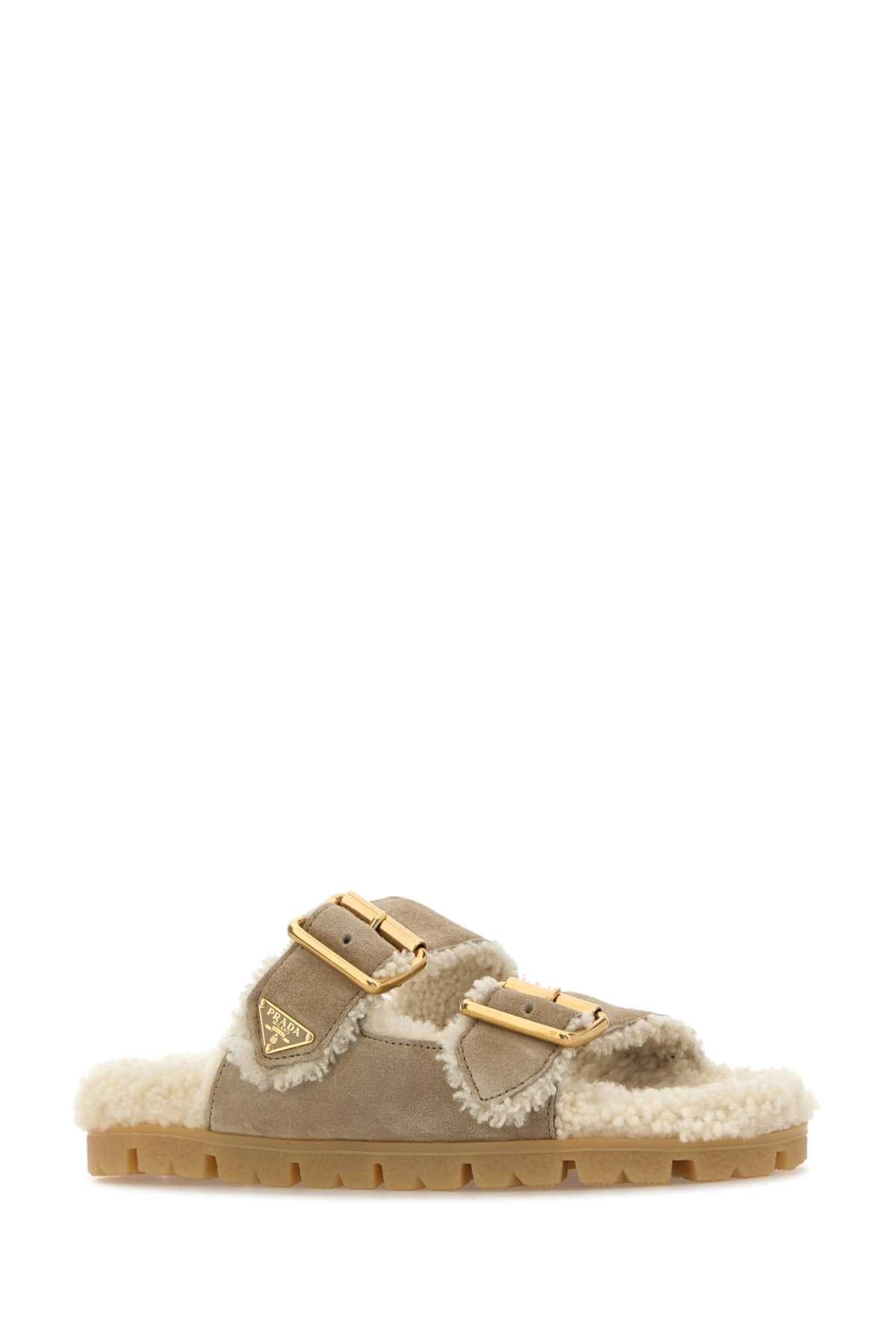 PRADA CIABATTE For Women 100%CALFLEATHER-100%OVISARIESARIES