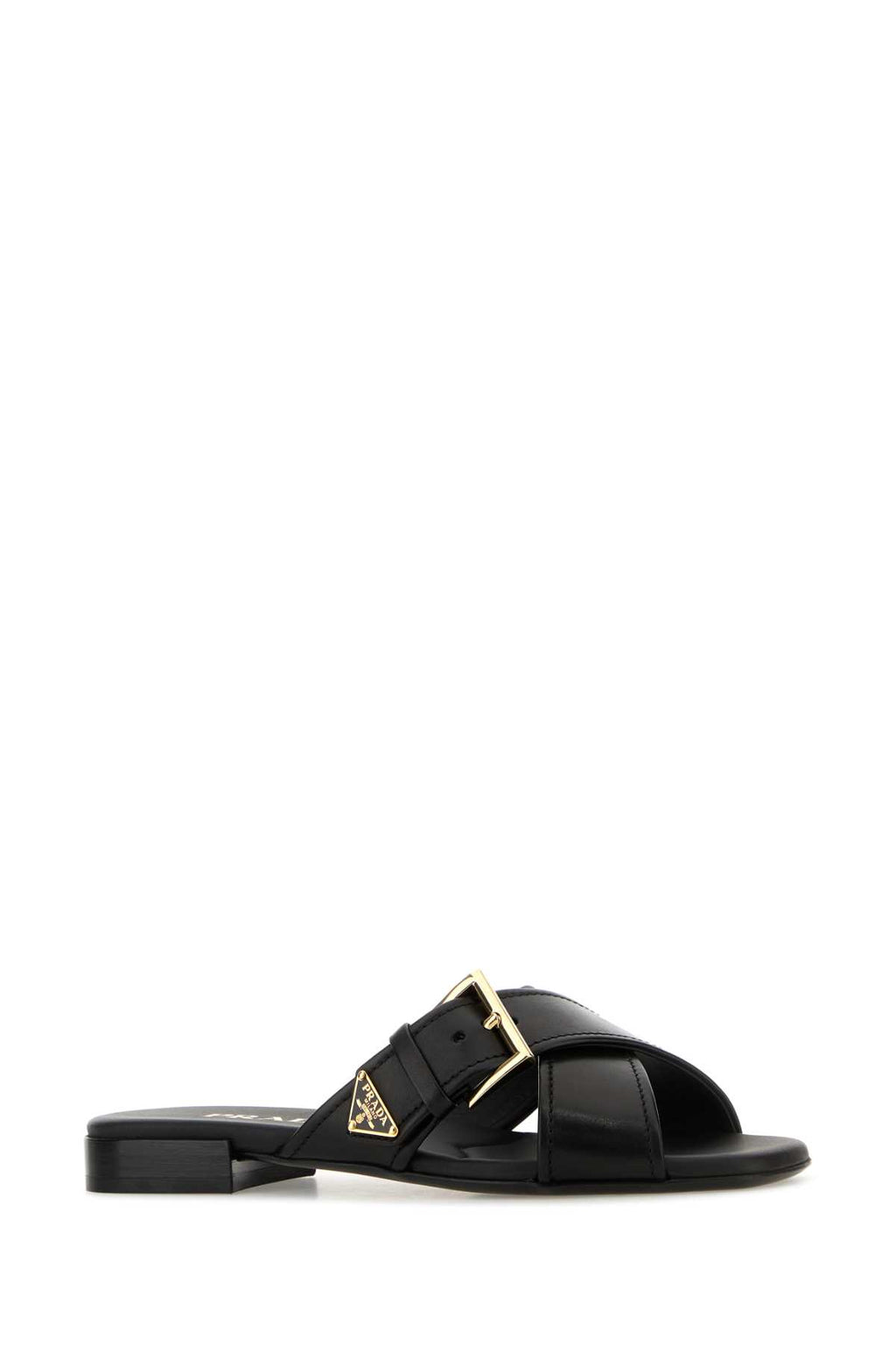 PRADA CIABATTE For Women Exterior: 100% Leather Interior: 100% Leather Sole: Leather and Rubber